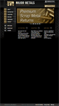 Mobile Screenshot of majormetalscorp.com